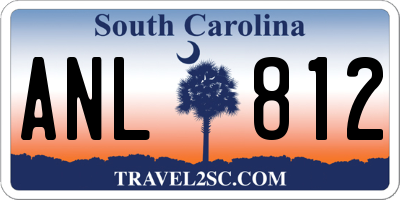 SC license plate ANL812