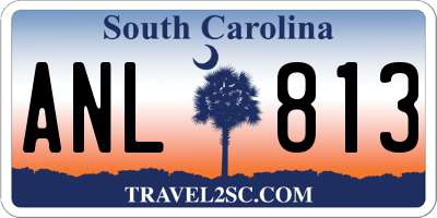 SC license plate ANL813