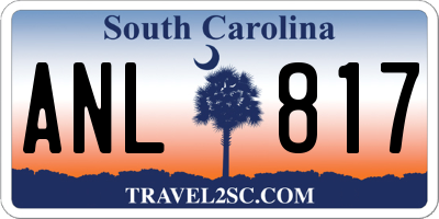 SC license plate ANL817