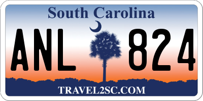 SC license plate ANL824
