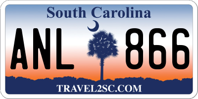 SC license plate ANL866