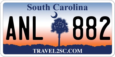 SC license plate ANL882
