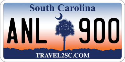 SC license plate ANL900