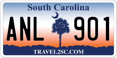 SC license plate ANL901