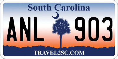 SC license plate ANL903