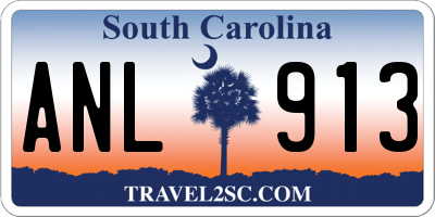 SC license plate ANL913