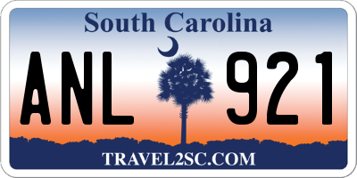 SC license plate ANL921