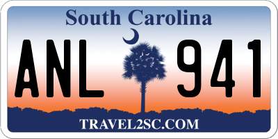 SC license plate ANL941