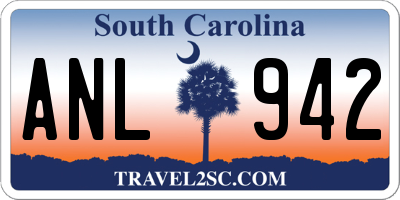 SC license plate ANL942