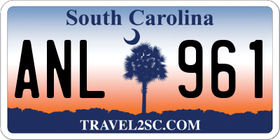 SC license plate ANL961