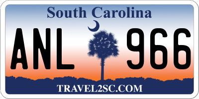 SC license plate ANL966