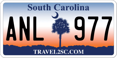SC license plate ANL977