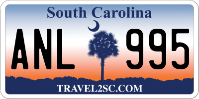 SC license plate ANL995