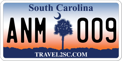 SC license plate ANM009