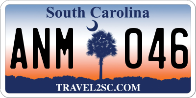 SC license plate ANM046