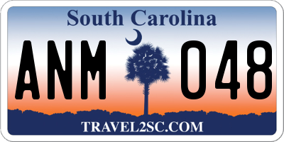 SC license plate ANM048
