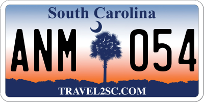 SC license plate ANM054