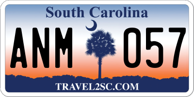 SC license plate ANM057