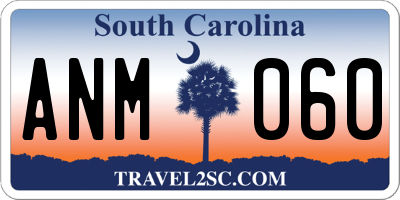 SC license plate ANM060