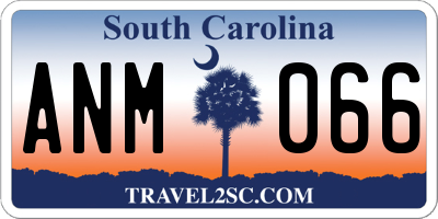 SC license plate ANM066