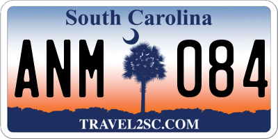 SC license plate ANM084