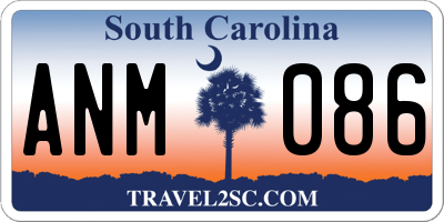 SC license plate ANM086
