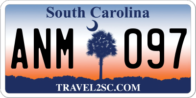 SC license plate ANM097