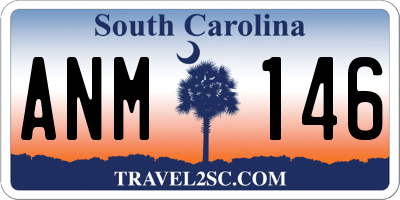 SC license plate ANM146