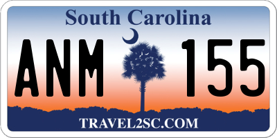 SC license plate ANM155