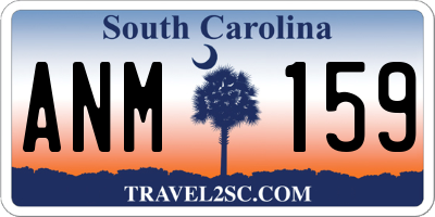 SC license plate ANM159