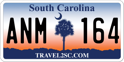 SC license plate ANM164