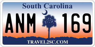 SC license plate ANM169
