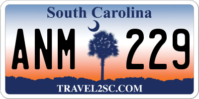 SC license plate ANM229
