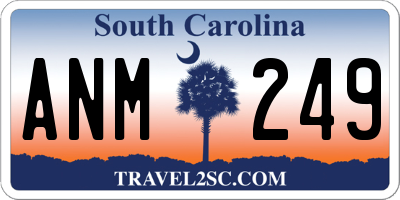 SC license plate ANM249
