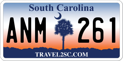 SC license plate ANM261