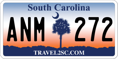 SC license plate ANM272