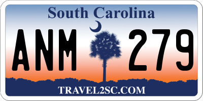 SC license plate ANM279