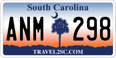 SC license plate ANM298