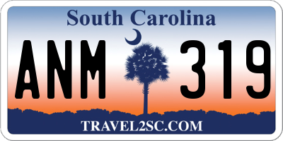 SC license plate ANM319