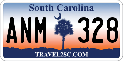 SC license plate ANM328