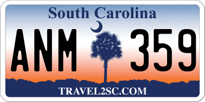 SC license plate ANM359