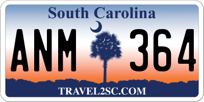 SC license plate ANM364