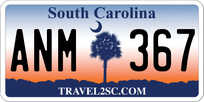 SC license plate ANM367