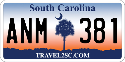 SC license plate ANM381