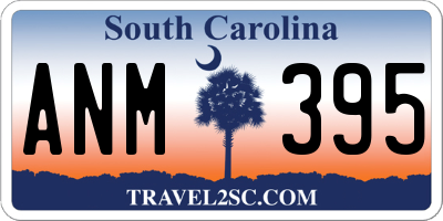 SC license plate ANM395