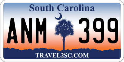 SC license plate ANM399