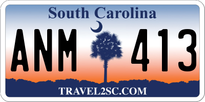 SC license plate ANM413