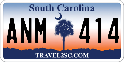 SC license plate ANM414