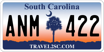 SC license plate ANM422