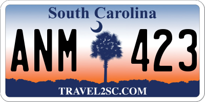 SC license plate ANM423